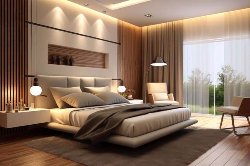 A decoração de um quarto não pode ser considerada completa sem a iluminação adequada